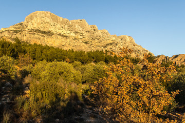 the famous Montagne Sainte-Victoire, near Aix-en-Provence, which inspired the painter Paul Cezanne