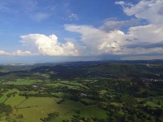 Obraz premium Massif Central Montagnes Vue Aerienne