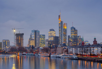 Fototapeta na wymiar Frankfurt. Skyscrapers of the city's business center.