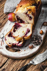 autumn plum brioche