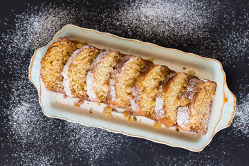 homemade raisin cake