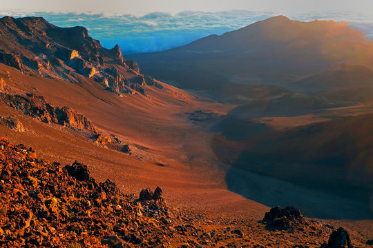 Hawaii Maui Haleakala Volcano Crater