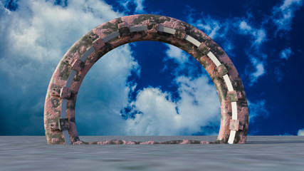 Obraz na płótnie Canvas Space Gate 3d rendering