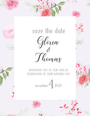 Greeting card for the wedding day