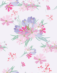 Fototapeta na wymiar Floral seamless background for your design