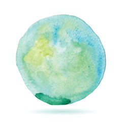 Art of watercolor stains of paint