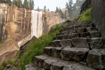 vernal falls in yosemite national park