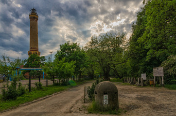 Lighthouse in Swinica, Poland