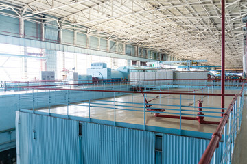 Naklejka premium engine room nuclear power station
