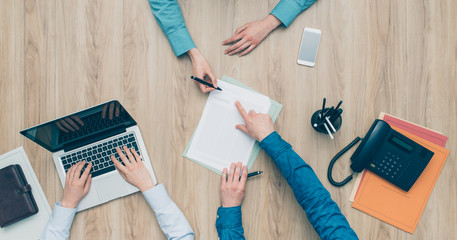 Woman having a business meeting