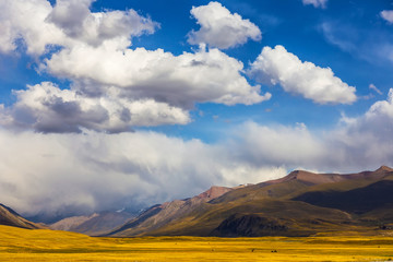 Mountain landscapes. Burkan River Valley. Kyrgyzstan
