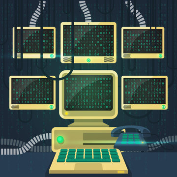 Matrix Flat Illustration