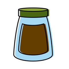 coffee ground jar icon vector illustration graphic design
