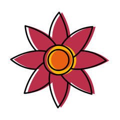 colorful drawing flower icon vector illustration graphic design