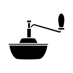 manual coffee grinder icon vector illustration graphic design