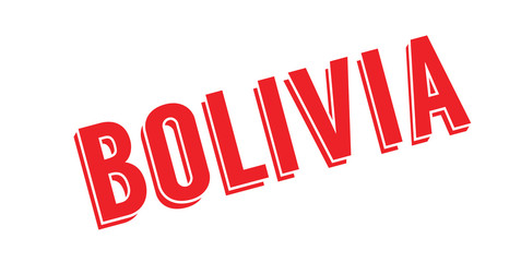 Bolivia rubber stamp. Grunge design with dust scratches. Effects can be easily removed for a clean, crisp look. Color is easily changed.