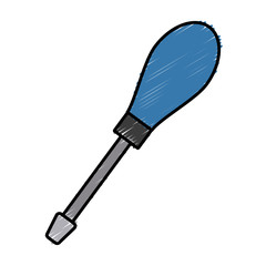 steel screwdriver tool icon vector illustration graphic design