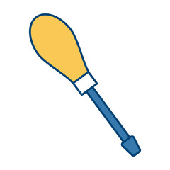 steel screwdriver tool icon vector illustration graphic design