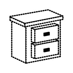 drawer home element icon vector illustration graphic design