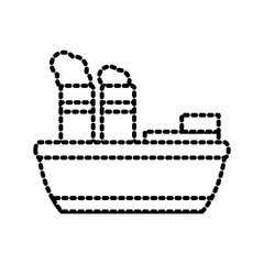 Fototapeta na wymiar steam boat ship icon vector illustration graphi design