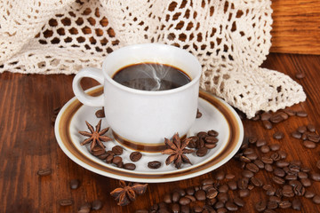 Sweet black coffee for adult breakfast