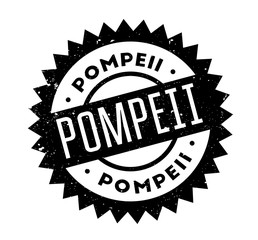 Pompeii rubber stamp. Grunge design with dust scratches. Effects can be easily removed for a clean, crisp look. Color is easily changed.