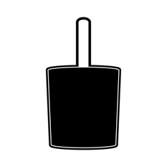  flat line  uncolored cutting board  over white  background vector illustration