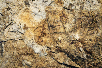detail of rusty limestone rocks