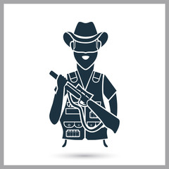 Hunter simple icon