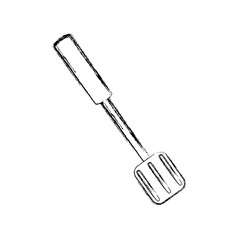 uncolored slotted doodle over whte  background  vector illustration