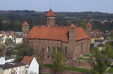 Fototapeta na wymiar Zamek Biskupów w Lidzbarku Warmińsim