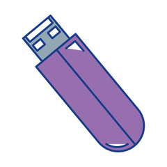 usb memory isolated icon vector illustration design