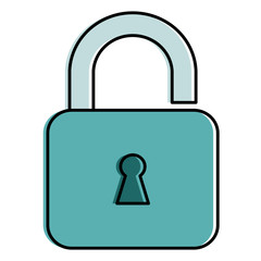 safe padlock isolated icon vector illustration design