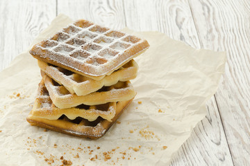 Viennese wafers. Homemade baking