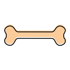 bone silhouette isolated icon vector illustration design