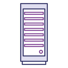 computer tower isolated icon vector illustration design