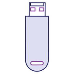 usb memory isolated icon vector illustration design
