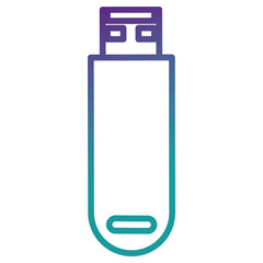 usb memory isolated icon vector illustration design