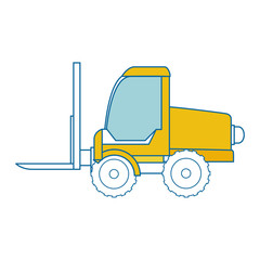 forklift vehicle isolated icon vector illustration design