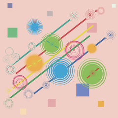 Fototapeta premium abstract geometric pattern and spiral background