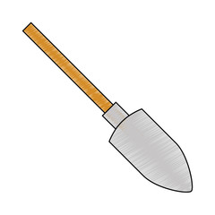 shovel construction isolated icon vector illustration design