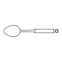 spoon kitchen cutlery icon vector illustration design