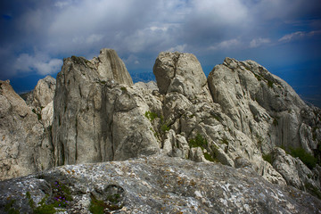 Tulove grede (part of Velebit mountain in Croatia) landscape