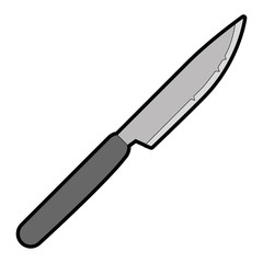 kitchen knife cutlery icon vector illustration design