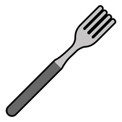 fork kitchen cutlery icon vector illustration design