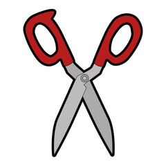 kitchen scissors isolated icon vector illustration design