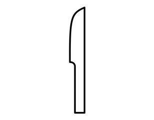 ナイフ（線画）