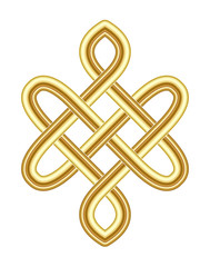 Fototapeta premium Celtic Pattern - Vector Ancient Pagan Scandinavian Sacred Knotwork Symbol