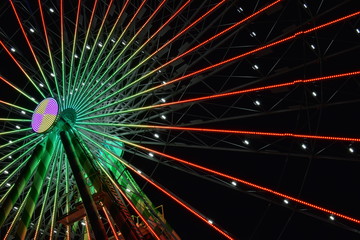 Ferris wheel at night