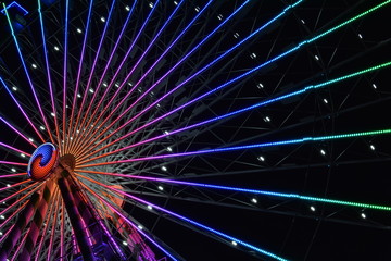Ferris wheel at night
